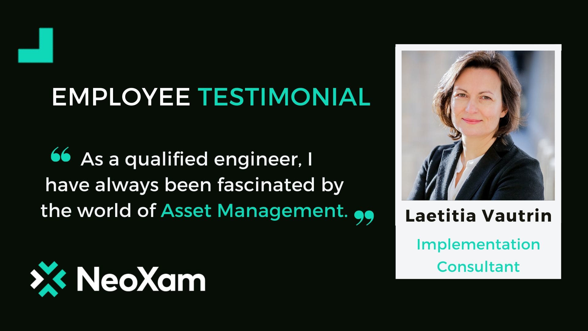 Employee Testimonial - Laetitia Vautrin