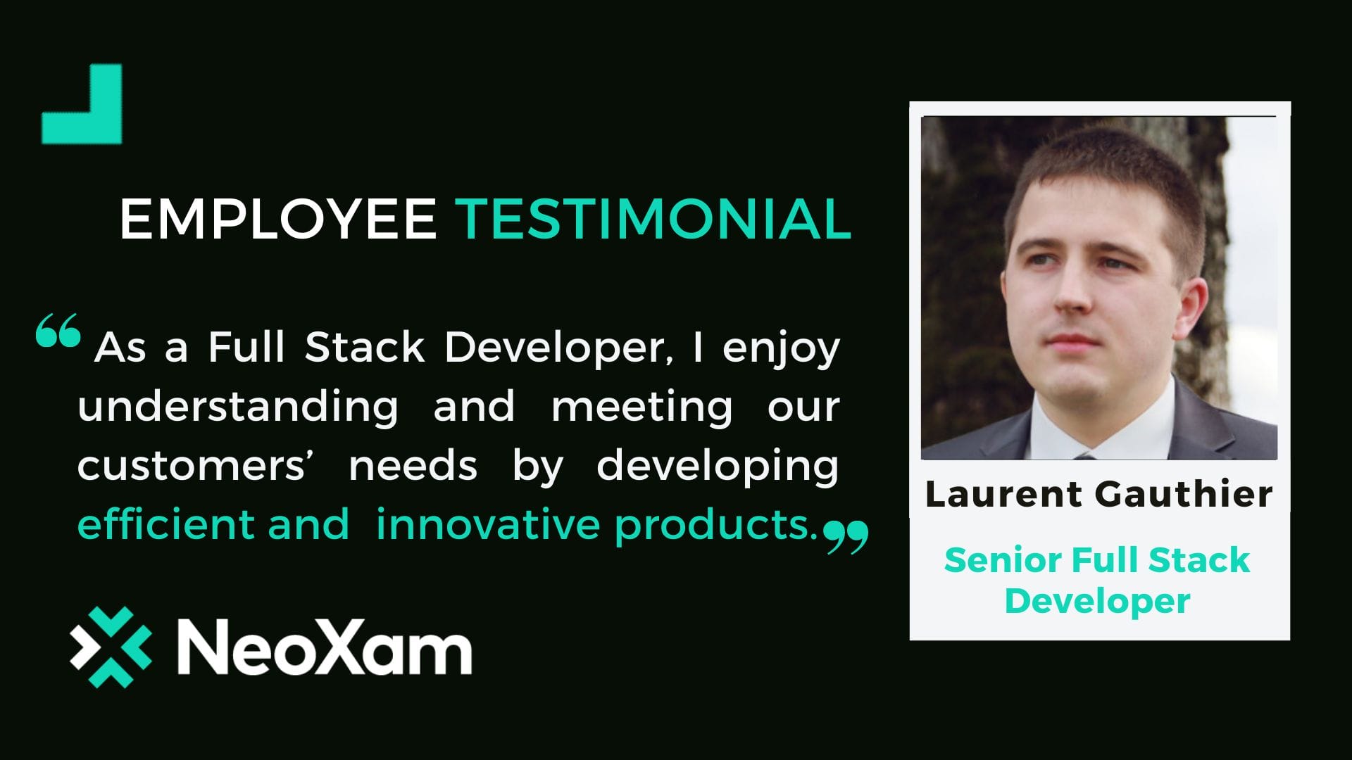 Employee Testimonial - Laurent Gauthier
