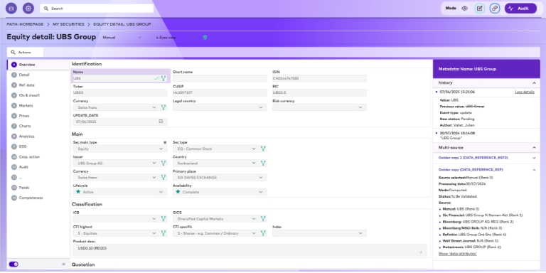 NeoXam IDS Audit
