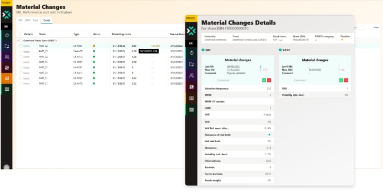NeoXam regulatory reporting material changes