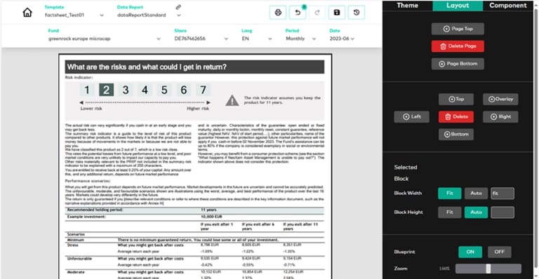 Digital Reporting PRIIPS KID Template